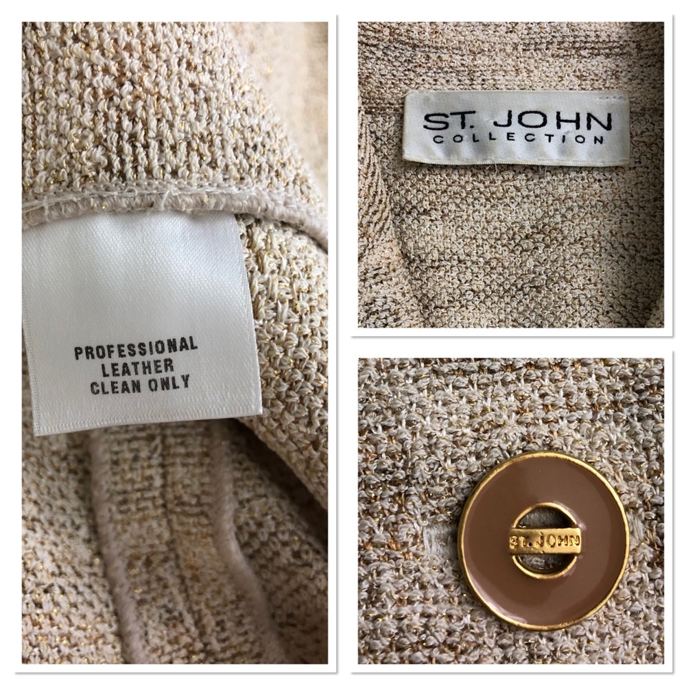 St. John Collection skirt suit knit 2 piece suit - Picture 4 of 8